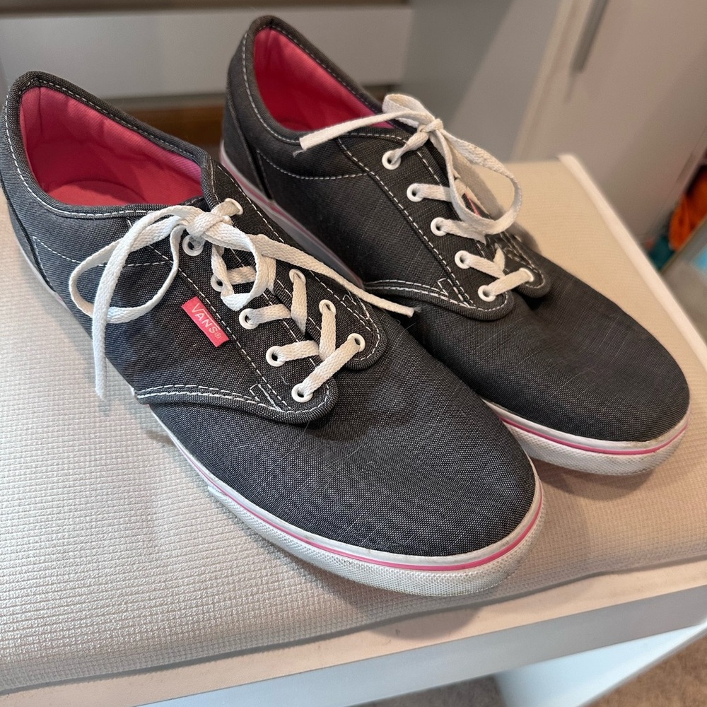 Vans Gray and Pink Sneakers
